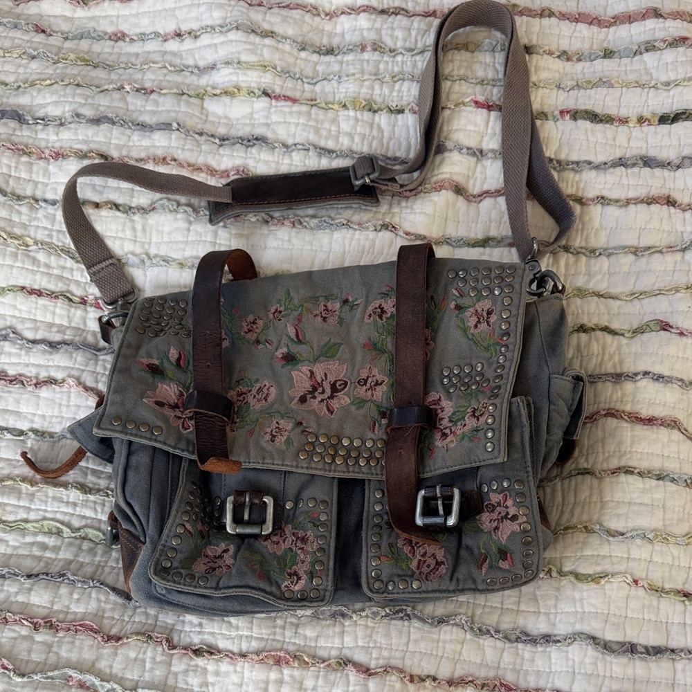 Free People embroidered bag.